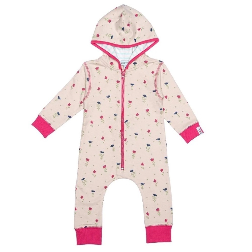 🆕 LILLY + SID Organic Cotton Floral Onesie